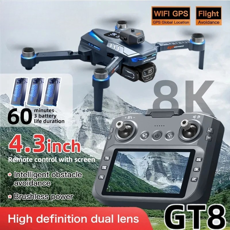 オリジナルGT8ドローン 8Kプロフェッショナルデュアルカメ - Jjrc Drone X12 のレビューと価格